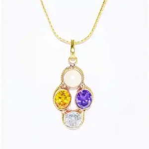 Gemini Lucky Gemstone Pendant